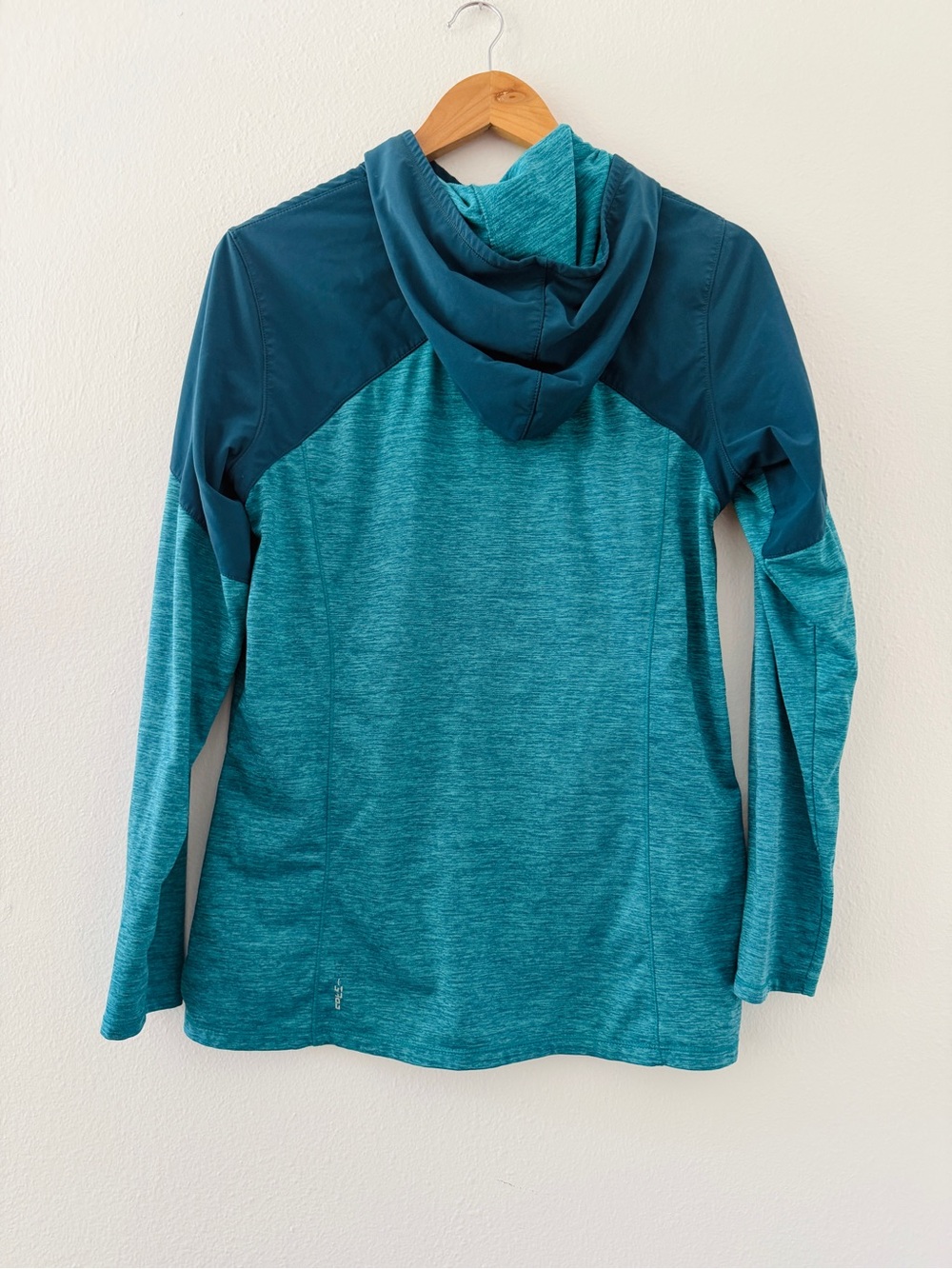 Eddie Bauer Freeheat Full Zip Two Tone Blue Teal Hoodie Jacket - Picture 3 of 6
